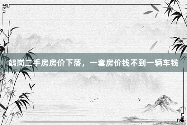 鹤岗二手房房价下落，一套房价钱不到一辆车钱