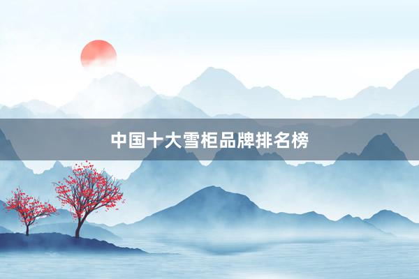 中国十大雪柜品牌排名榜